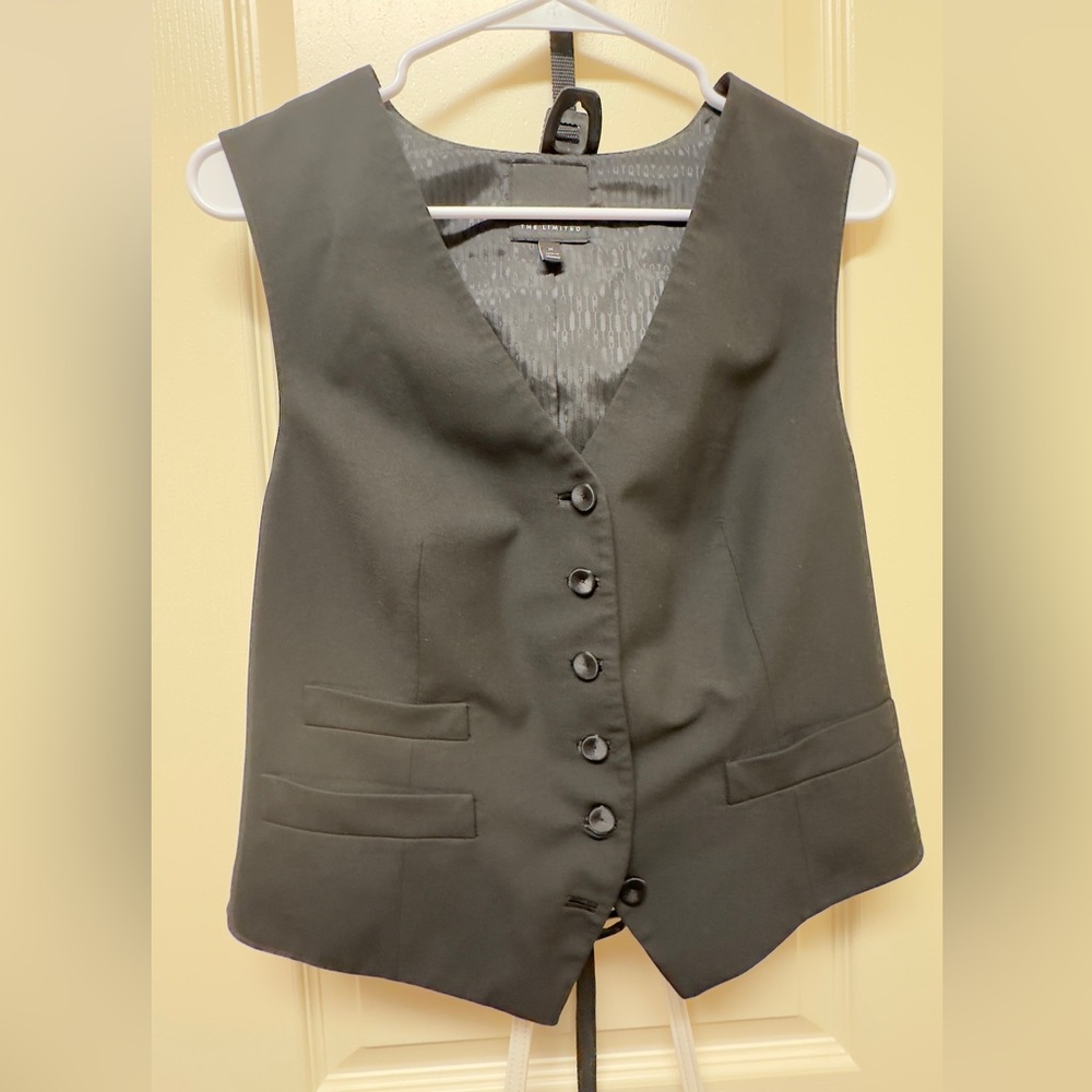 The Limited Charcoal Gray Vest